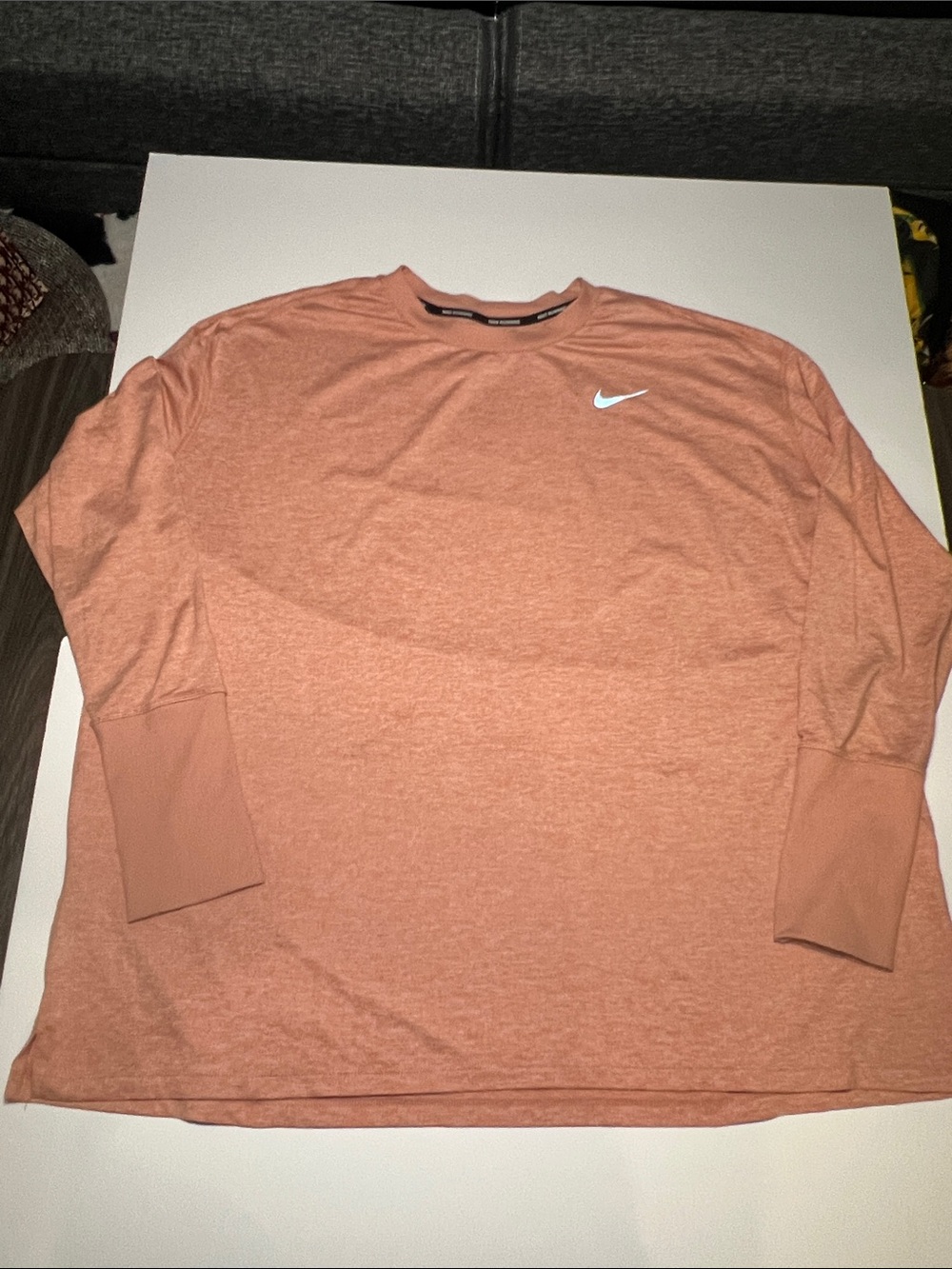 Nike Men’s Long-Sleeve Tee — Coral